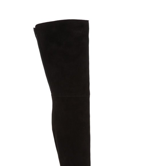 CELEBS $900 STUART WEITZMAN Hilo Thigh High OTK Boot suede BLACK 8 (JB26) - Picture 3 of 15